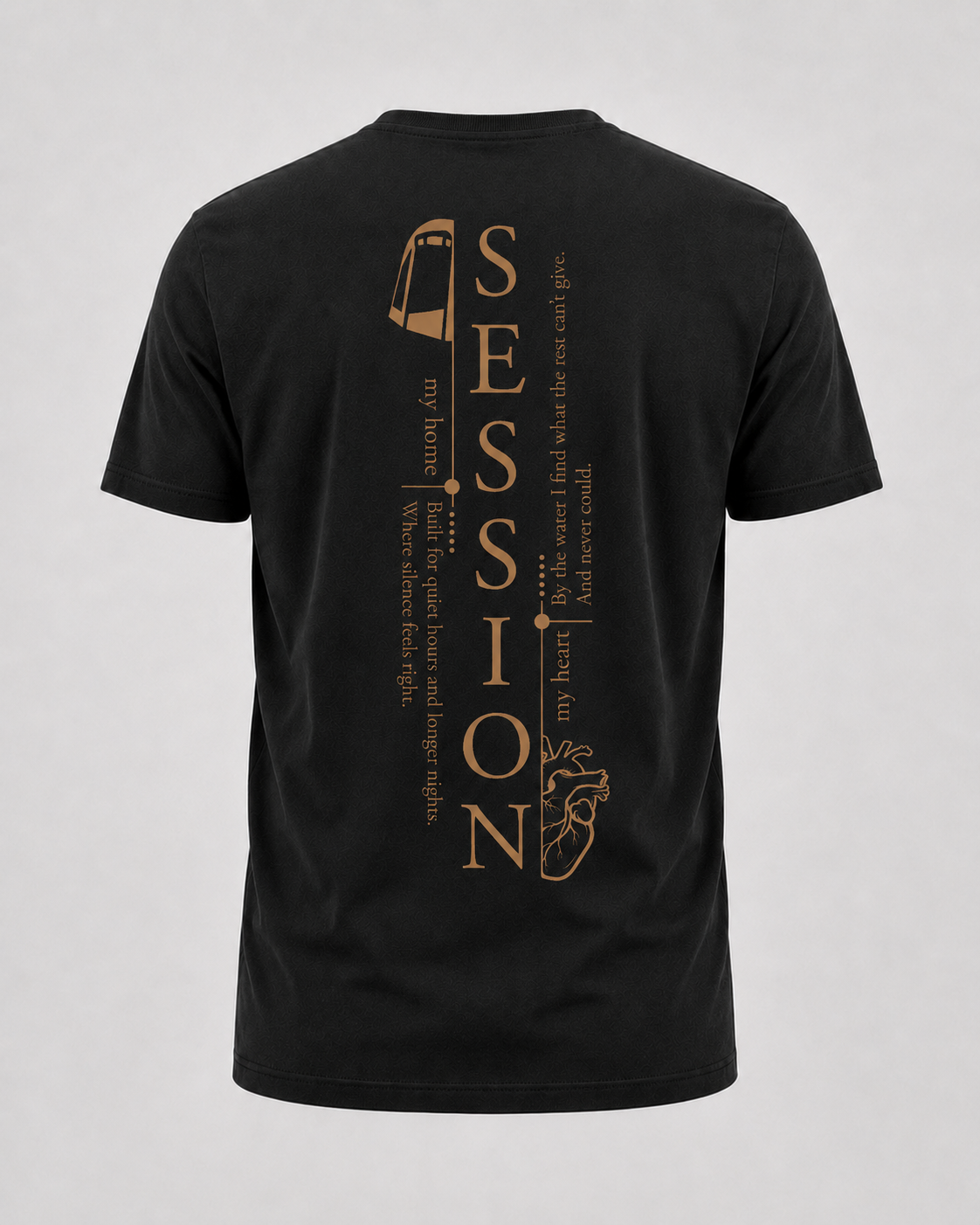 carpstylez Session Shirt – Backprint, schwarzes Karpfen-Streetwear Shirt