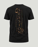 carpstylez Session Shirt – Backprint, schwarzes Karpfen-Streetwear Shirt #farbe_schwarz