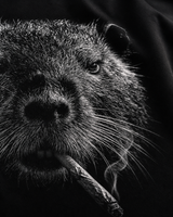 carpstylez SILT & SMOKE NUTRIA Hoodie – Detail, Karpfen-Streetwear