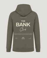 carpstylez The Bank Club Hoodie – Backprint, khakifarbener Karpfen-Hoodie #farbe_organic khaki