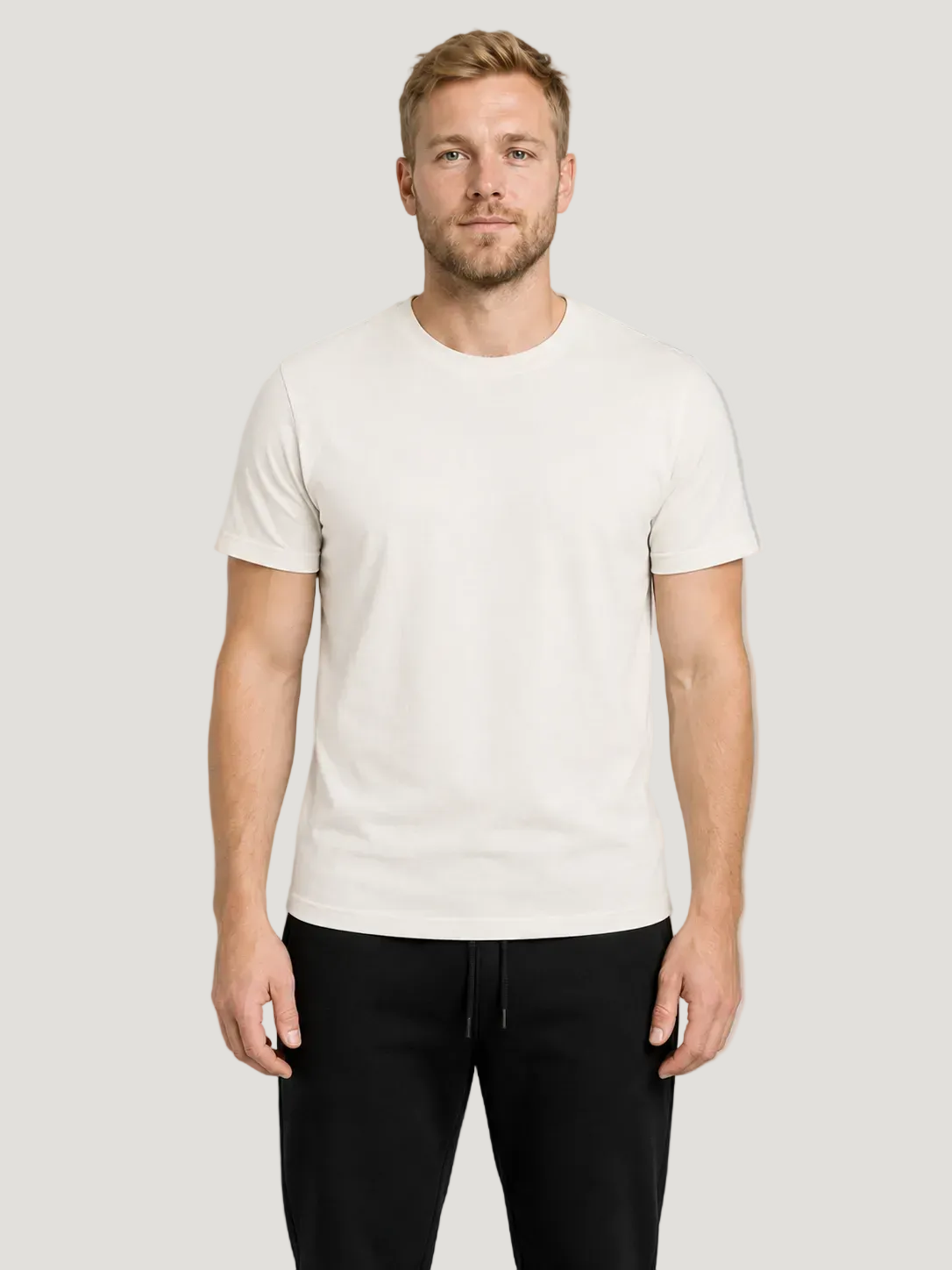 carpstylez THE RIGS D-Rig Shirt Ivory – Trageansicht 2, Karpfen-Streetwear _var_ivory #farbe_ivory