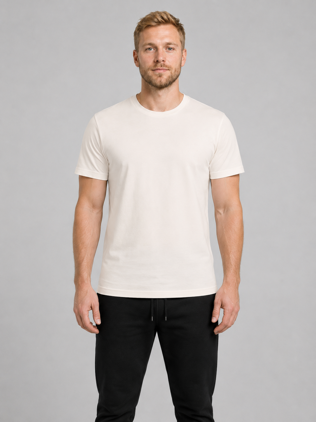 carpstylez THE RIGS Knotless Knot Shirt Ivory – Trageansicht 2, Karpfen-Streetwear _var_ivory