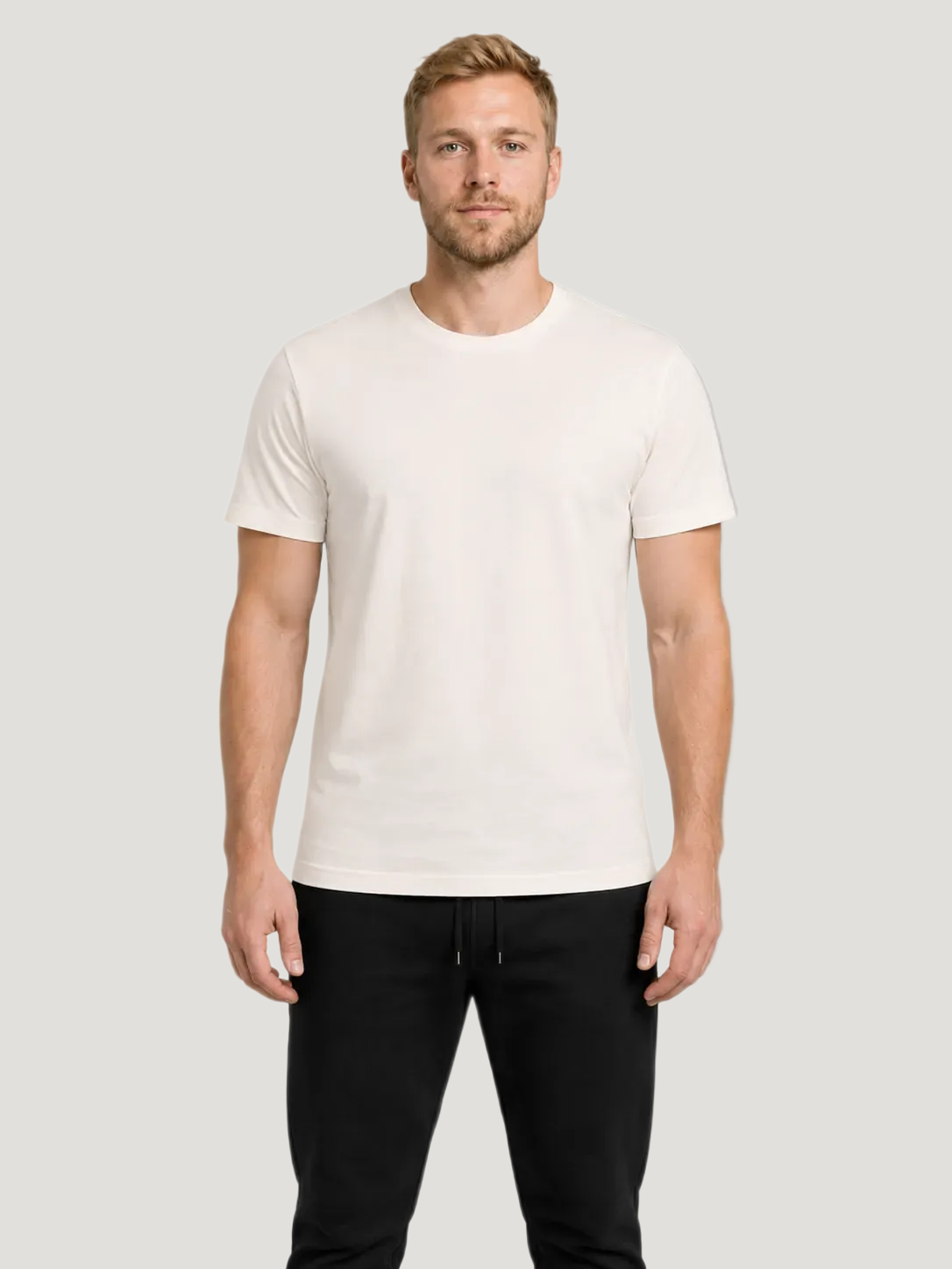 carpstylez THE RIGS Knotless Knot Shirt Ivory – Trageansicht 2, Karpfen-Streetwear _var_ivory #farbe_ivory