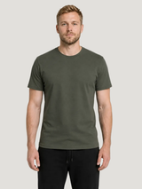 carpstylez THE RIGS Knotless Knot Shirt Organic Khaki – Trageansicht 2, Karpfen-Streetwear _var_organic-khaki #farbe_organic khaki