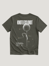 carpstylez THE RIGS Knotless Knot Shirt Organic Khaki – Backprint, Karpfen-Streetwear _var_organic-khaki #farbe_organic khaki