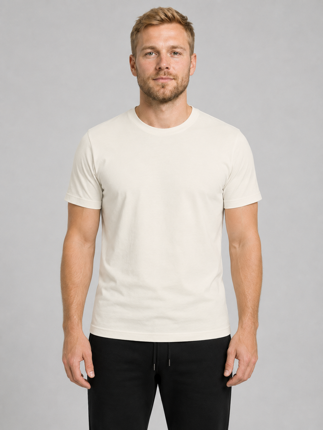 carpstylez THE RIGS Multi-Combi Rig Shirt Ivory – Trageansicht 2, Karpfen-Streetwear _var_ivory