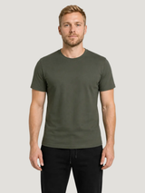 carpstylez THE RIGS Multi-Combi Rig Shirt Organic Khaki – Trageansicht 2, Karpfen-Streetwear _var_organic-khaki #farbe_organic khaki