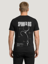 carpstylez THE RIGS Spinner Rig Shirt Black – Trageansicht 1, Karpfen-Streetwear _var_black #farbe_black