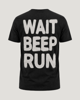 carpstylez Wait Beep Run Shirt – Backprint, schwarzes Karpfen-Streetwear Shirt #farbe_schwarz