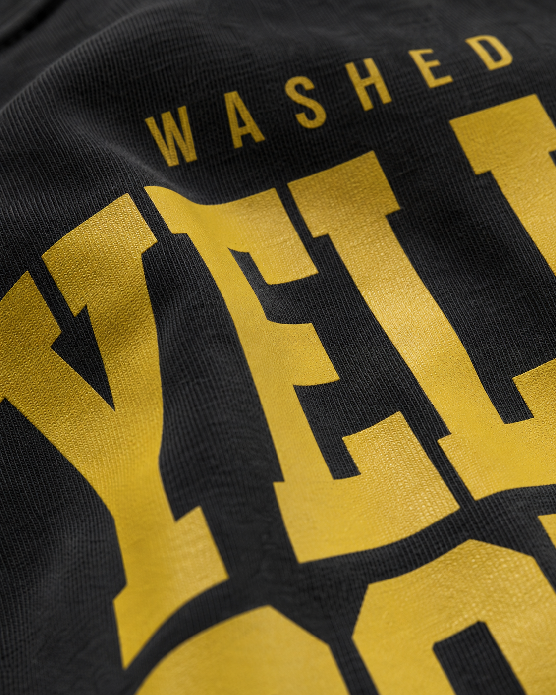 carpstylez Washed Out Yellow Shirt – Print-Detail Backprint #farbe_black