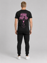 carpstylez WASHED OUT PINK POP-UP Club Shirt – getragen, Rückansicht Ganzkörper