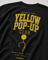 carpstylez WASHED OUT YELLOW POP-UP Club Shirt – Detail, Karpfen-Streetwear