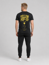 carpstylez WASHED OUT YELLOW POP-UP Club Shirt – getragen, Rückansicht Ganzkörper