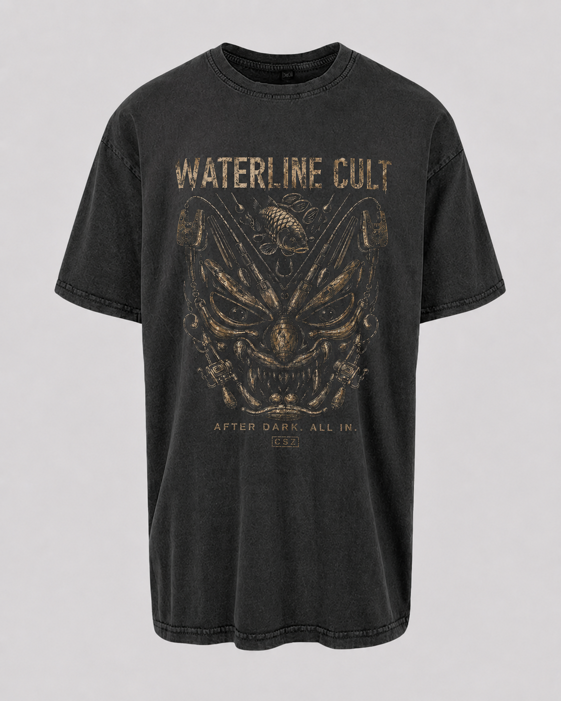 carpstylez Waterline Cult Acid Wash Oversize Shirt – Karpfen-Streetwear