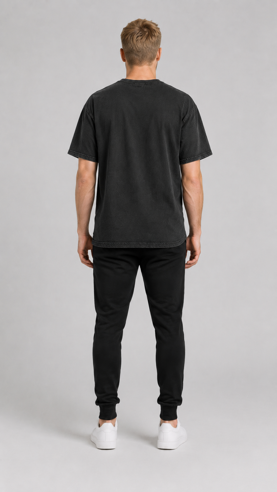 carpstylez WATERLINE FIEND Acid Wash Oversize Shirt – Studio Mock Fullbody, Karpfen-Streetwear