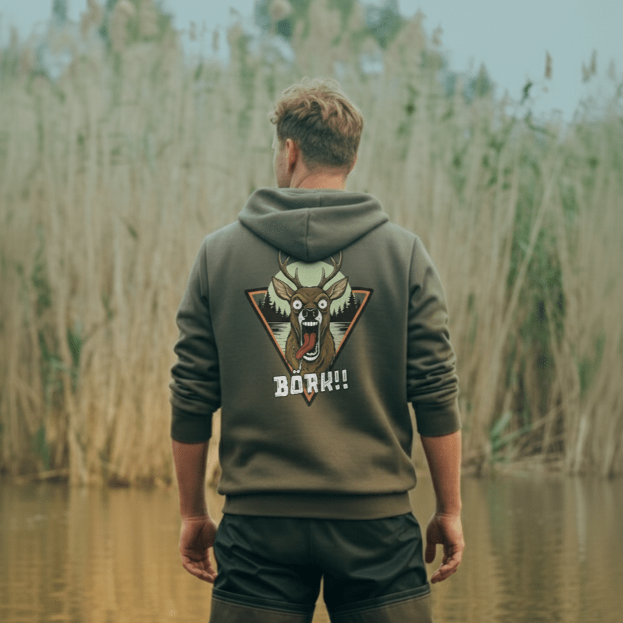 Karpfen Angeln DEER FEAR Prime Hoodie - CAST carpstylez