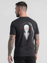 Schwarzes carpstylez Shirt „Blackwater Coot“ mit Blässhuhn-Rückenprint – Streetwear fürs Karpfenangeln