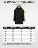 carpstylez Größentabelle ESSENTIALS Sherpa Parka #farbe_black, organic khaki
