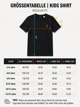 Größentabelle carpstylez Kindershirt – Größen 2 bis 14 Jahre