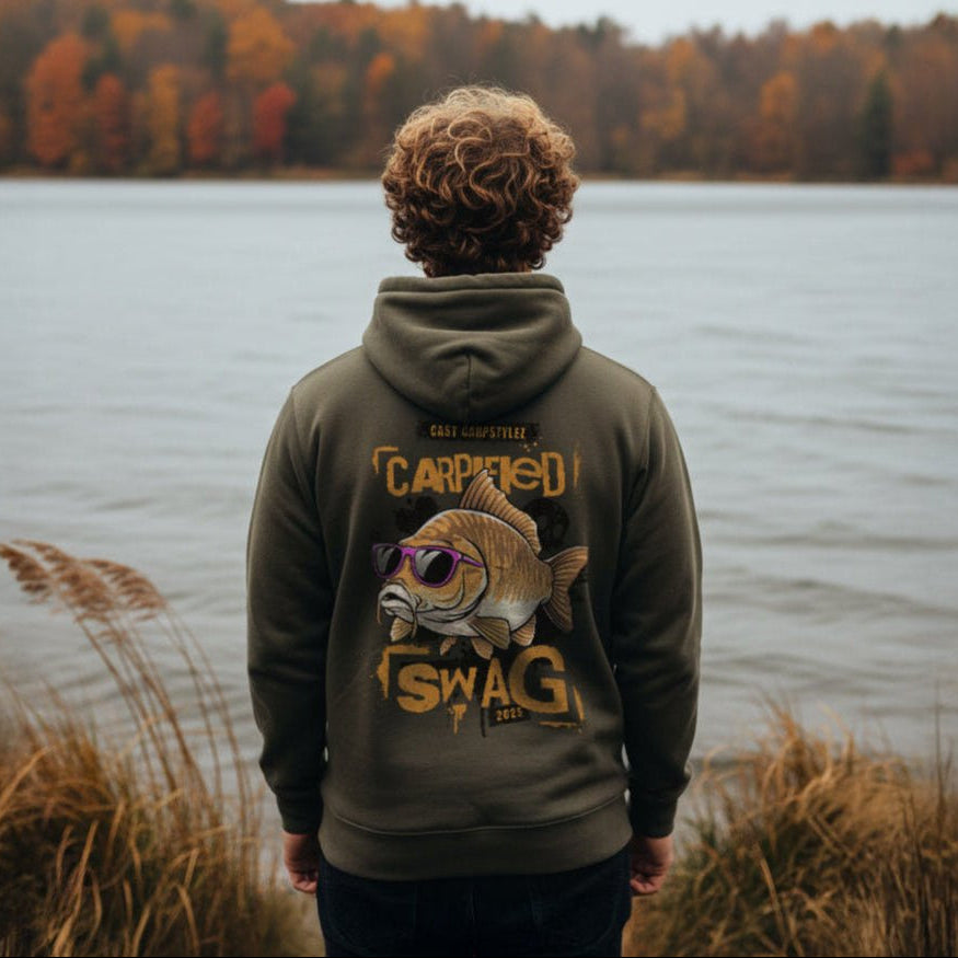 Karpfen Angeln mit CARPIFIED SWAG Prime Hoodie - CAST carpstylez