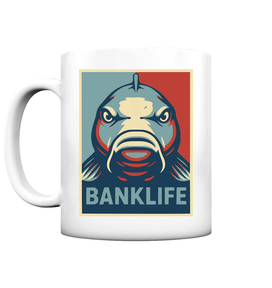 Karpfen Angeln mit BANKLIFE Tasse matt - CAST carpstylez