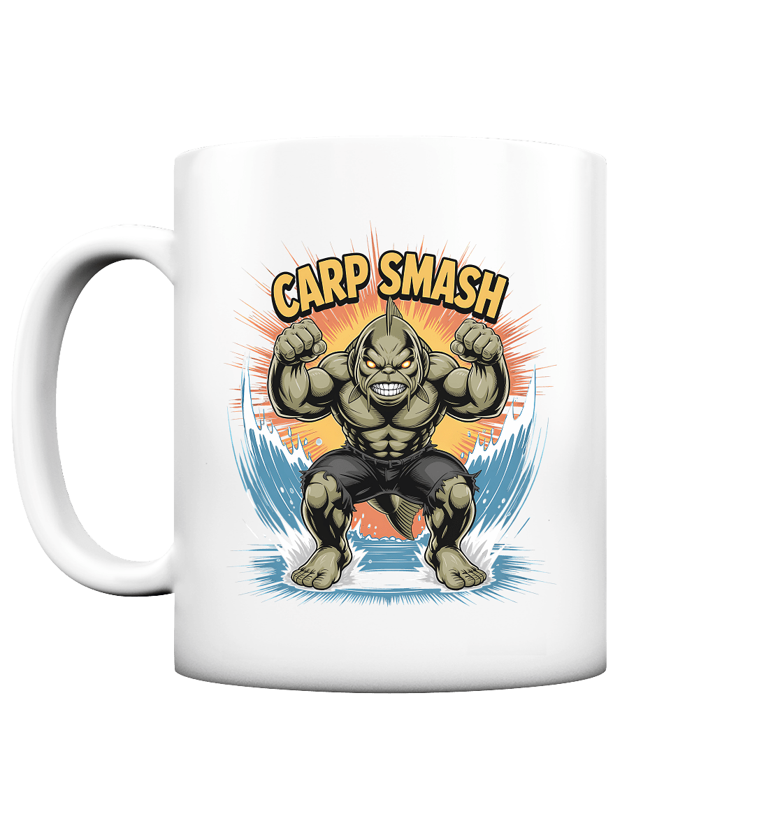 Karpfen Angeln mit CARP SMASH Tasse matt - CAST carpstylez