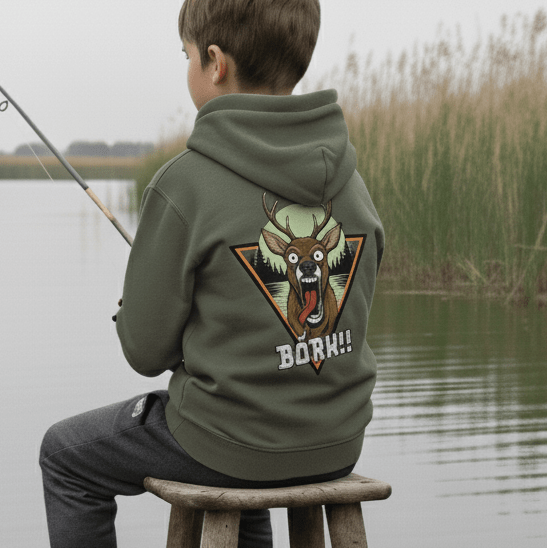 Karpfen Angeln mit DEER FEAR Kids Prime Hoodie - CAST carpstylez