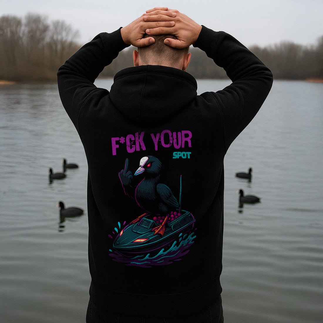 Karpfen Angeln mit F*CK YOUR SPOT Prime Hoodie - CAST carpstylez