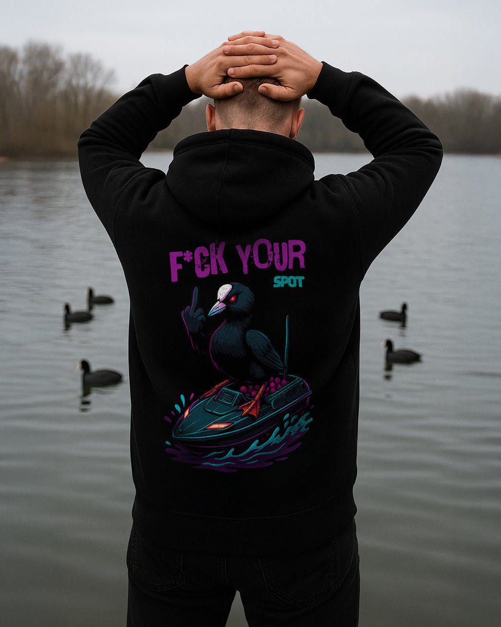 Karpfen Angeln mit F*CK YOUR SPOT Prime Hoodie - CAST carpstylez