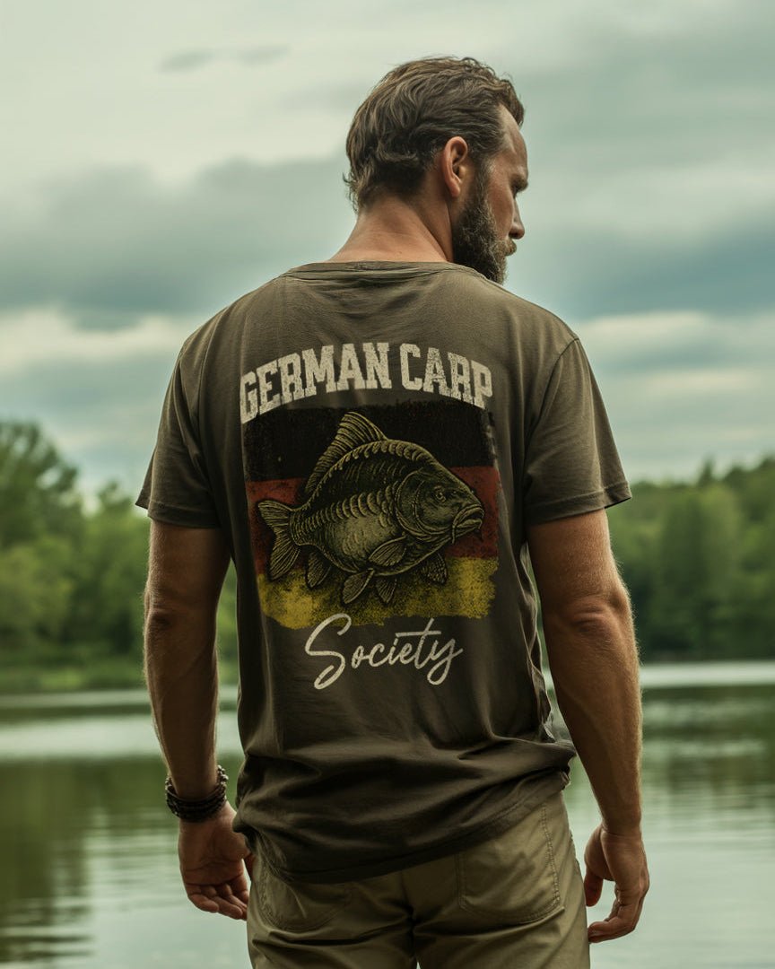 Karpfen Angeln mit GERMAN CARP Society Prime T-Shirt - CAST carpstylez
