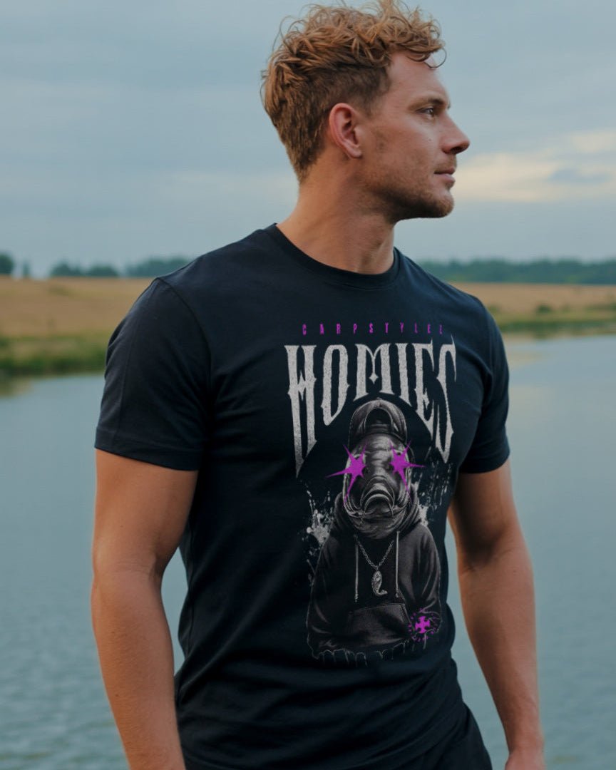 Karpfen Angeln mit HOMIES Prime T-Shirt - CAST carpstylez