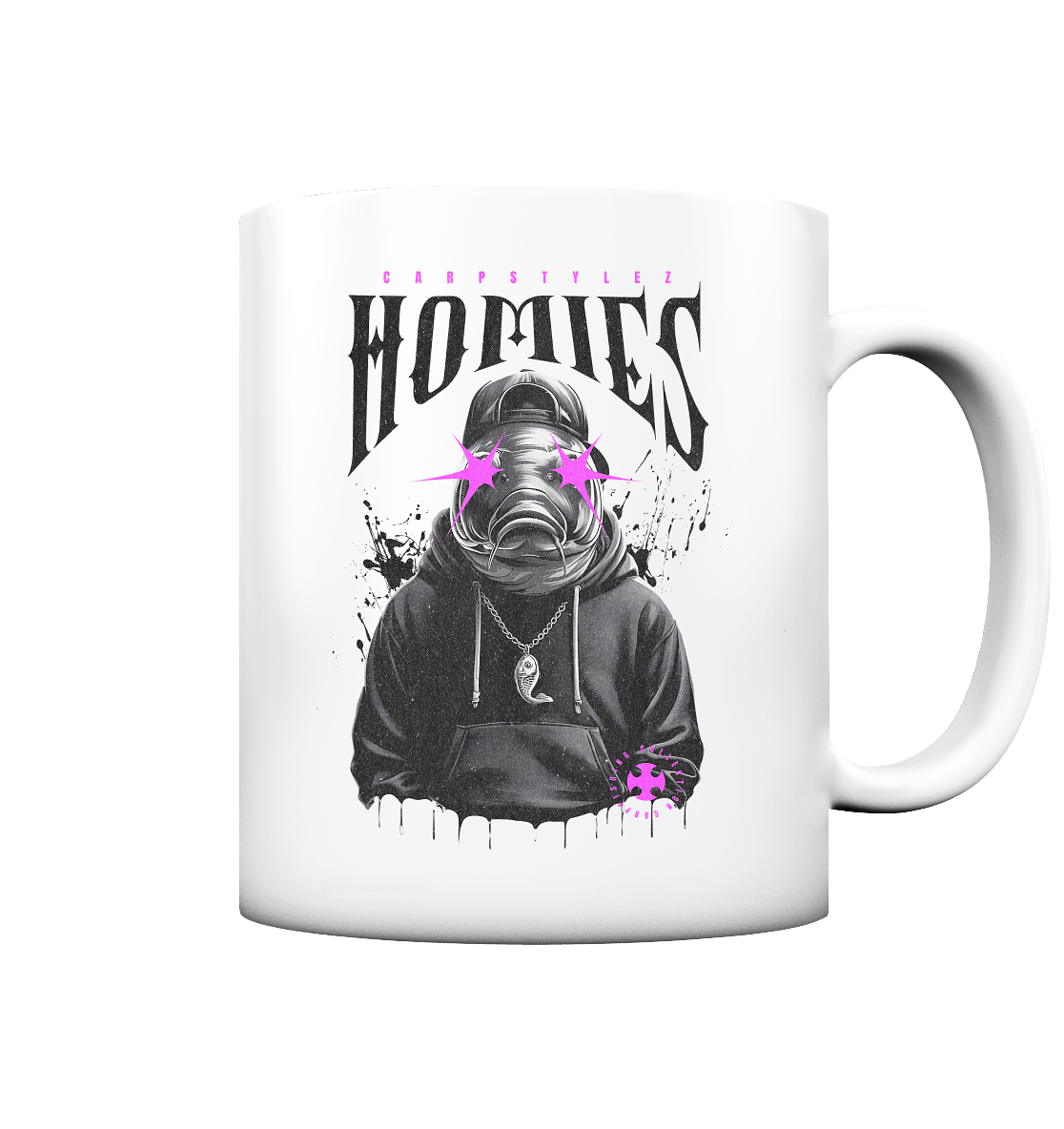 Karpfen Angeln mit HOMIES Tasse matt - CAST carpstylez