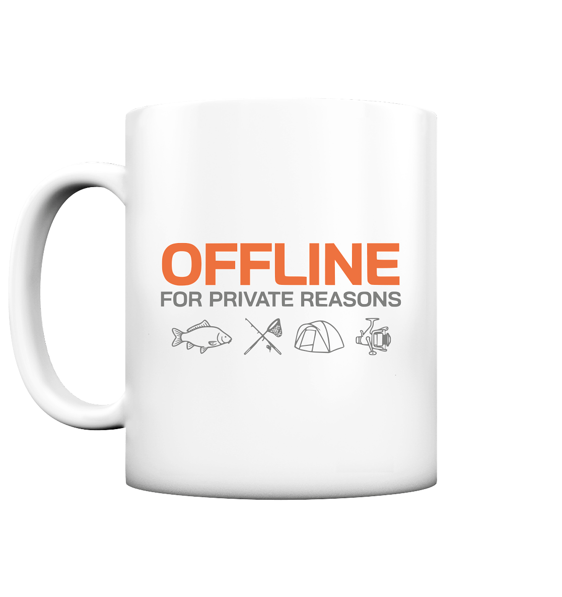 Karpfen Angeln mit OFFLINE Tasse matt - CAST carpstylez