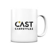 Karpfen Angeln mit PASSION Tasse matt - CAST carpstylez