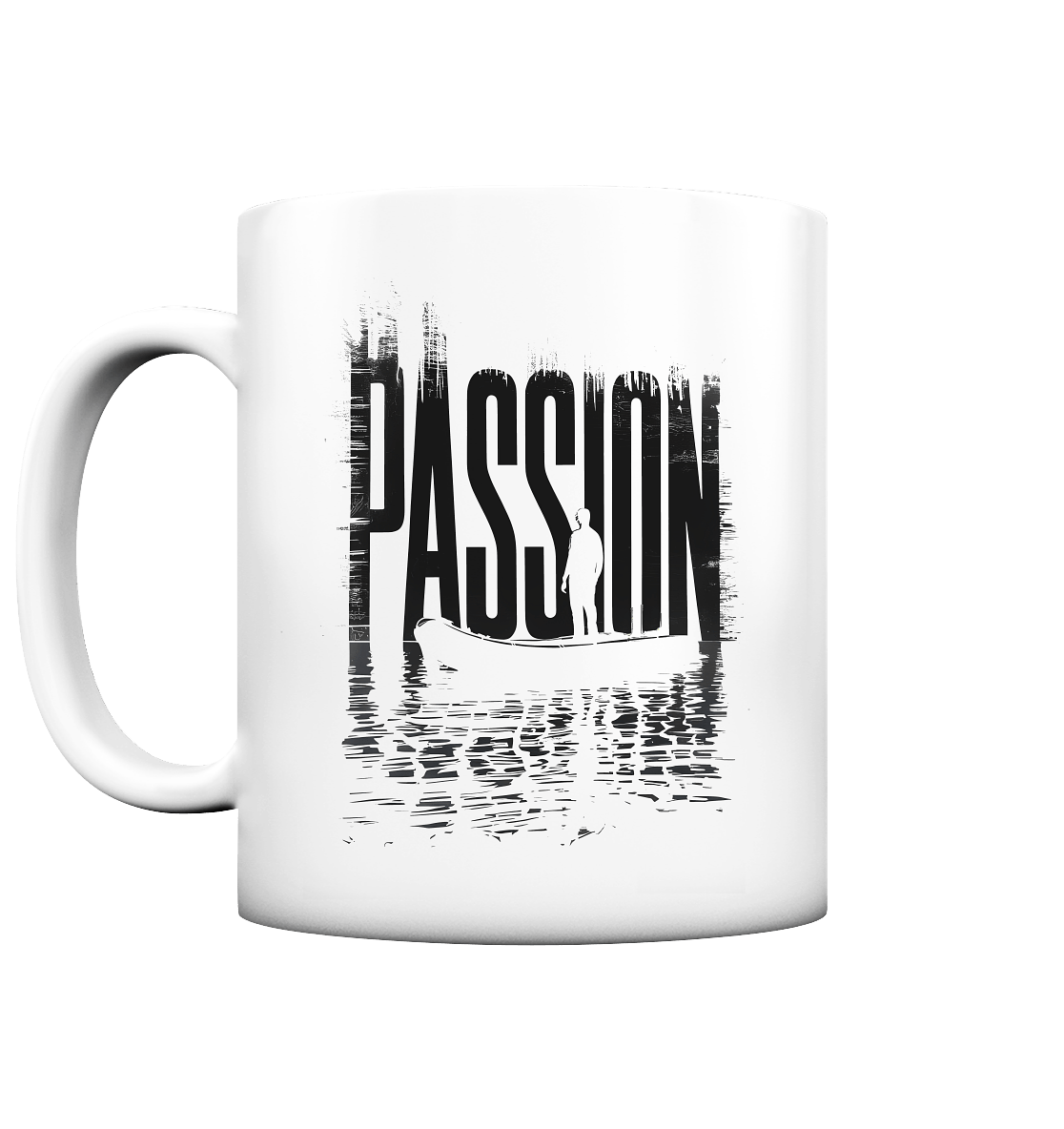 Karpfen Angeln mit PASSION Tasse matt - CAST carpstylez
