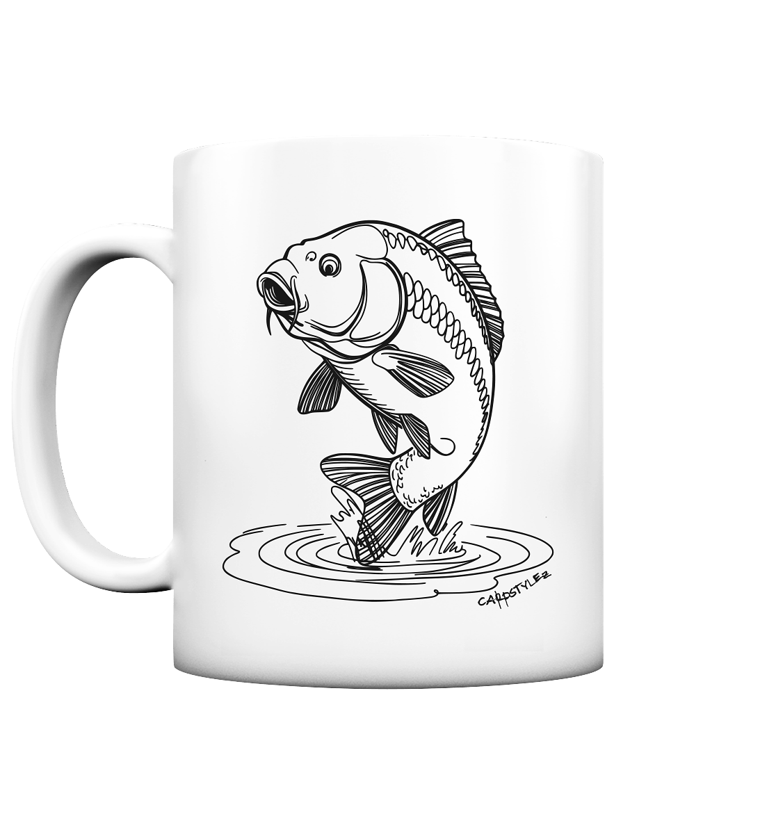 Karpfen Angeln mit THE RISE Tasse matt - CAST carpstylez