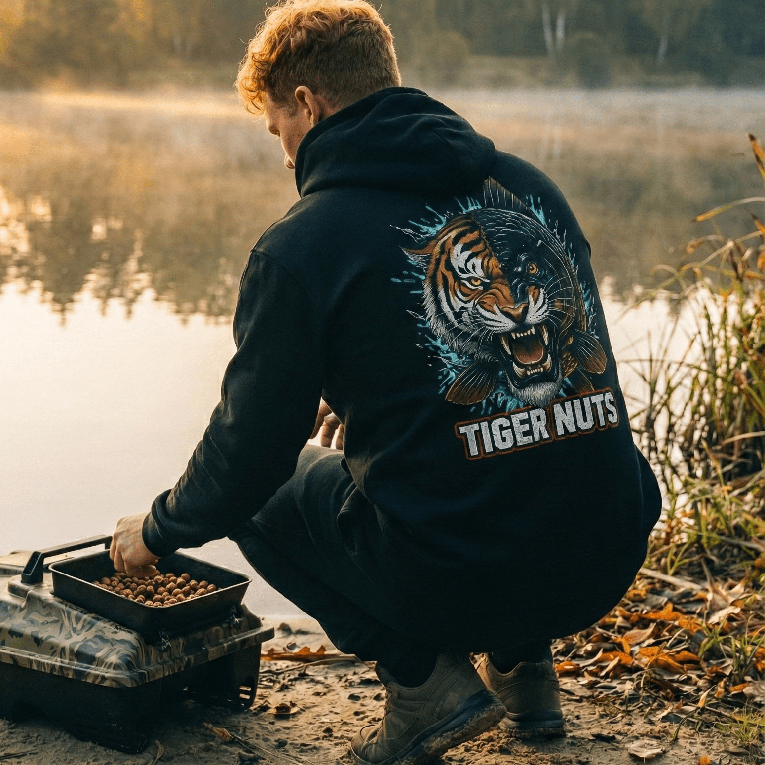 Karpfen Angeln mit TIGER NUTS Prime Hoodie - CAST carpstylez
