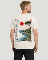 carpstylez LAC DE SAINT-CASSIEN Shirt Ivory – Rückenansicht am Model #farbe_ivory