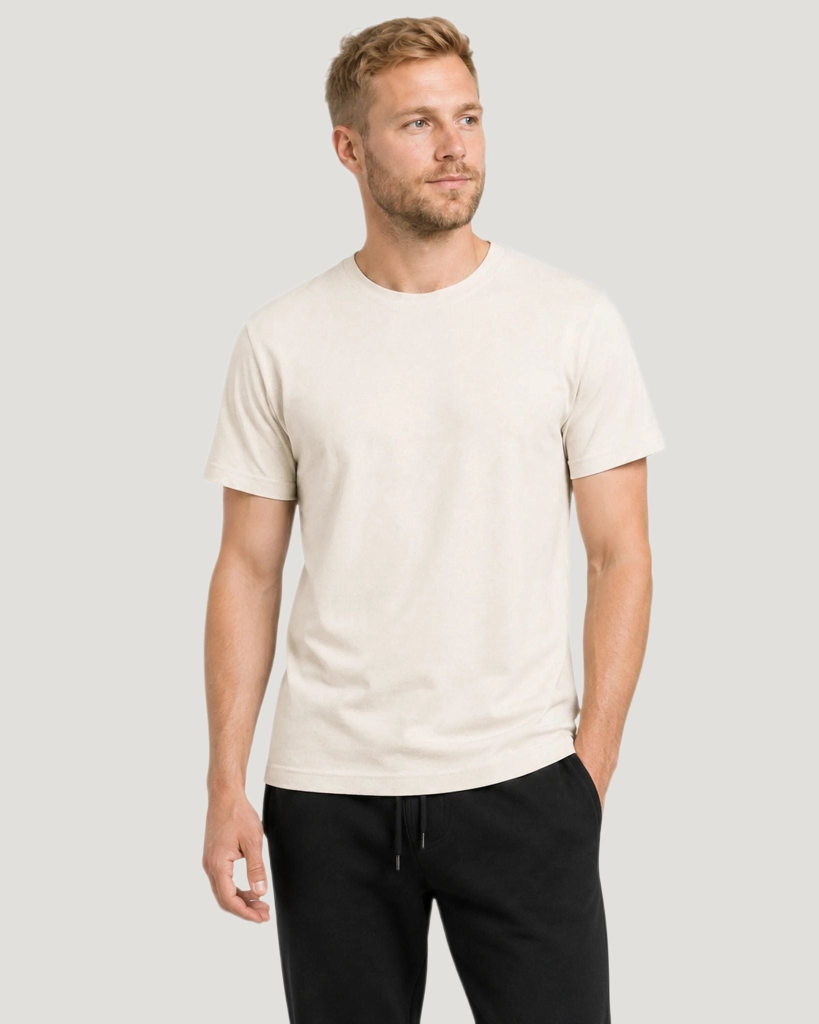 carpstylez LAC DE SAINT-CASSIEN Shirt Ivory – Vorderansicht am Model, Front clean #farbe_ivory