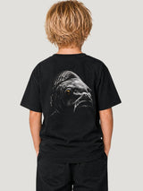 BLACKWATER CARP Kids Shirt in Schwarz mit Backprint – Rückenansicht #farbe_black