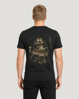 NO F*CKS Shirt Black – Rückenansicht am Model #farbe_black