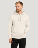 LAC DU DER NS401 Hoodie Ivory – getragen Vorderseite #farbe_ivory