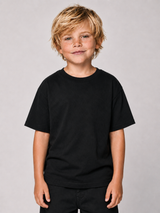 PASSION Kids Shirt Schwarz – cleane Vorderansicht, Karpfenangler-Streetwear