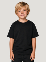 PASSION Kids Shirt Schwarz – cleane Vorderansicht, Karpfenangler-Streetwear #farbe_black